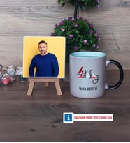 Patolog Fotoğraflı Dekoratif Taş, Kupa Bardak Beyaz Hediye (Model 9)