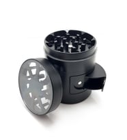 Boşaltıcılı 52 mm. Grinder Herbal Parçalayıcı pt95 (Siyah)
