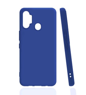 Kvy Tecno Spark 7 Pro Biye Silikon Kılıf (Mavi)