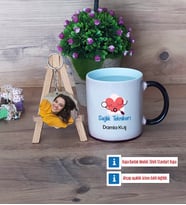 Sağlık Teknikeri Kupa Bardak Beyaz ve Fotoğraflı Ahşap Anahtarlık HediyeTıp Bayramı Hediyesi (Model 9)