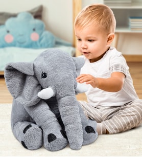 Uyku Arkadaşı Fil  65Cm (GRİ) (Lila)
