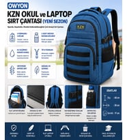 OWYON KZN KANVAS OKUL SIRT ÇANTASI (YENİ SEZON) (Lacivert)