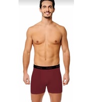 TUTKU 0400 ERKEK ELASTAN SPOR BOXER 3 ADET (Bordo)