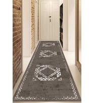 Dijital Baskılı Kaymaz Taban Yıkanabilir Modern Yolluk Ve Koridor Halısı NDU-SD-1051 (Çok Renkli)
