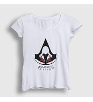 Presmono Kadın Sarı Robe Assassin's Creed T-Shirt 24334tt (Beyaz)