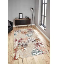Dijital Baskılı Yıkanabilir Kaymaz Modern Renkli Salon Halısı Mutfak Halısı Yolluk ND-HY-1365 (Çok Renkli)