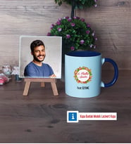 Yılbaşı Hediyesi Fotoğraflı Dekoratif Taş, Kupa Bardak Beyaz Hediye (Model 3)