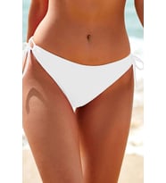 Angelsin Özel tasarım Bağlamalı Bikini Altı (Beyaz)