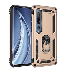 Xiaomi Mi 10 Kılıf Yüzüklü Zırh Tank Vega (Gold)