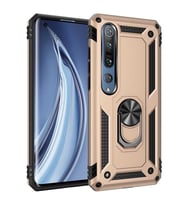 Xiaomi Mi 10 Kılıf Yüzüklü Zırh Tank Vega (Gold)