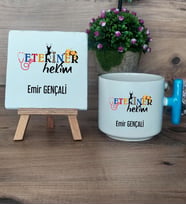 Veteriner Hekim Hediye Seti Kupa Bardak T Kulplu ve Dekoratif Taş Veteriner Hekime Hediye (Model 3)