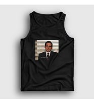 Presmono Unisex Beyaz Dead Inside Michael Scott The Office Atlet 345140tt (Siyah)