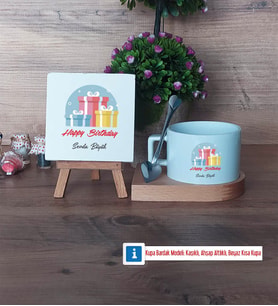Doğum Günü Hediyesi Dekoratif Taş, Kupa Bardak Kırmızı Hediye (Model 7)