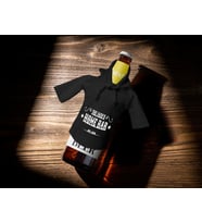 BK Gift Kişiye Özel Mini Siyah İçki Şişesi Tişörtü , Ev Bar Dekoru, Viski, Şarap, Votka, Rakı Şişesi Tişörtü, Ev Barı (Model 9)