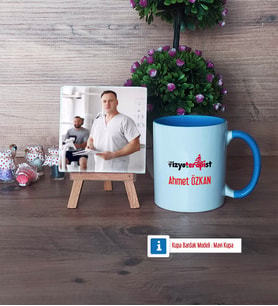 Fizyoterapist Fotoğraflı Dekoratif Taş, Kupa Bardak Beyaz Hediye (Model 4)