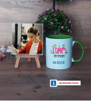 Öğretmenler Günü Hediyesi Fotoğraflı Dekoratif Taş, Kupa Bardak Beyaz Hediye (Model 14)