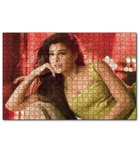 Cakapuzzle Jacqueline Fernandez Hint Aktris  Puzzle Yapboz MDF (Ahşap) (1000 Parça)