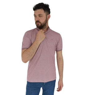 Erkek Polo Yaka Tişört Kagi 2355 BGL-ST02818 (Gül Kurusu)