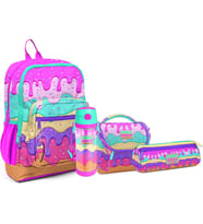 Coral High Kids 4'lü Çanta Seti (4 Bölmeli Çanta-Beslenme-Kalemlik-Matara) (Çok Renkli)