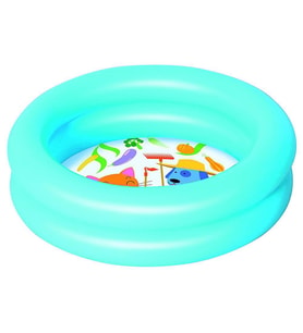 Bestway 2 Boğum Desenli Zeminli Çocuk Havuzu, (61x15 cm) 51061 (Mavi)