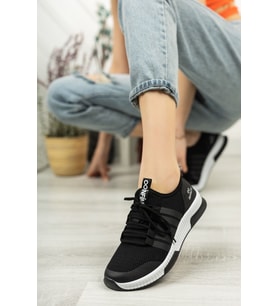 Unisex Yazlık Sneaker Ayakkabı 8080 (Siyah)