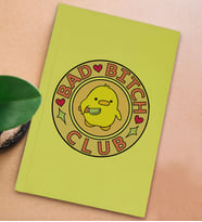 BK Gift Esprili Tasarım Serisi Sert Kapaklı Sarı Defter, Arkadaşa Hediye, Yeni İş Hediyesi, Doğum Günü Hediyesi, Anı Defteri (Model 15)