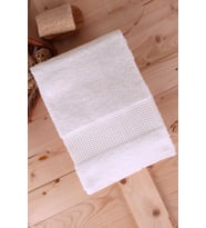 %100 Pamuk 2'li Saç Havlusu Seti 60X110 (Krem)