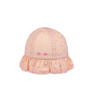 KİTTİ 1020-06 KIZ ÇOCUK YAZLIK FÖTR BALIKÇI ŞAPKA 0-18 AY (Pembe)
