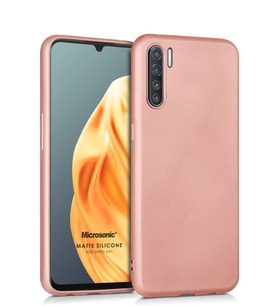 Microsonic Matte Silicone Oppo A91 Kılıf (Rose)