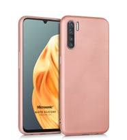 Microsonic Matte Silicone Oppo A91 Kılıf (Rose)