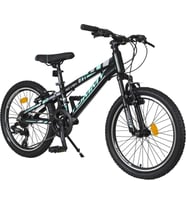 TommyBike RIVEN Alüminyum Kadro 20 Jant 21 Vites Dağ Bisikleti (Turkuaz)
