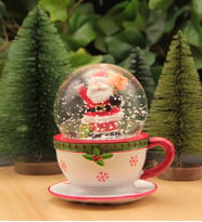 Yılbaşı Noel Kar Küresi Merry Christmas Fincan (Model 4)