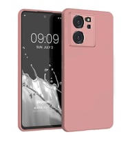 Microsonic Matte Silicone Xiaomi Mi 13T Pro Kılıf Siyah (Rose)