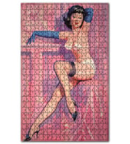 Cakapuzzle İç Çamaşırı İle Dans Eden Kadın Görseli Puzzle Yapboz MDF (Ahşap) (500 Parça)