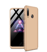 Microsonic Huawei P30 Lite Kılıf Double Dip 360 Protective (Gold)