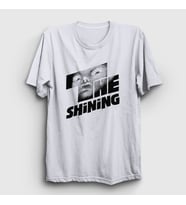 Presmono Unisex Sarı Logo Film The Shining T-Shirt 254291tt (Beyaz)