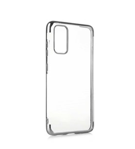 Galaxy M51 Kılıf Zore Dört Köşeli Lazer Silikon Kılıf (Gri)