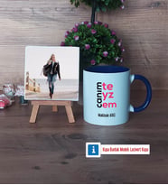 Teyzeye Hediye Fotoğraflı Dekoratif Taş, Kupa Bardak Beyaz Hediye (Model 3)