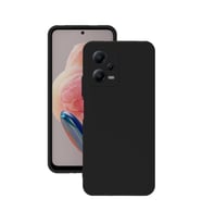 Xiaomi Redmi Note 12 5G Kılıf Kamera Korumalı Silikon Rubber Arka Kapak (Siyah)