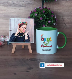 Okul Öncesi Öğretmeni Fotoğraflı Dekoratif Taş, Kupa Bardak Beyaz Hediye Öğretmenler Günü Hediyesi (Model 14)
