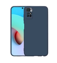 Xiaomi Redmi Note 11S Global Kılıf Kamera Korumalı iÇi Süet Dokulu Lansman Tipi Silikon (Lacivert)