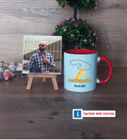 Antrenör Fotoğraflı Dekoratif Taş, Kupa Bardak Beyaz Hediye (Model 2)