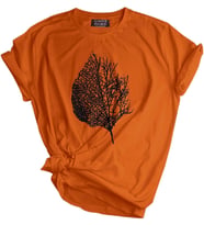 Genıus Store Unisex Tişört Outdoor Baskılı T-shirt 10 Farklı Baskı (Turuncu)