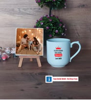 Babalar Günü Hediyesi Fotoğraflı Dekoratif Taş, Kupa Bardak Beyaz HediyeBabaya Hediye (Model 5)