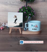 Polis Fotoğraflı Dekoratif Taş, Kupa Bardak Beyaz Hediye (Model 8)
