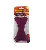 Kardelen Patili Plastik Köpekler İçin Diş Kaşıma Kemiği L 14 CM (Mor)