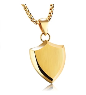 Chavin Kalkan Dizayn Çelik Erkek Kolye dp52 (Gold)
