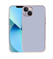 iPhone 13 Kılıf Zore Viyana Yüzeyi Buzlu Transparan Tasarım Kılıf (Açık Mavi)
