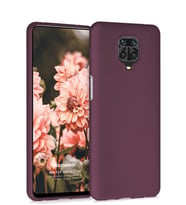 Matte Silicone Xiaomi Redmi Note 9S Kılıf (Mor)