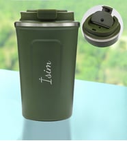 Kişiye Özel 350 ML Çelik Termos (Yeşil)